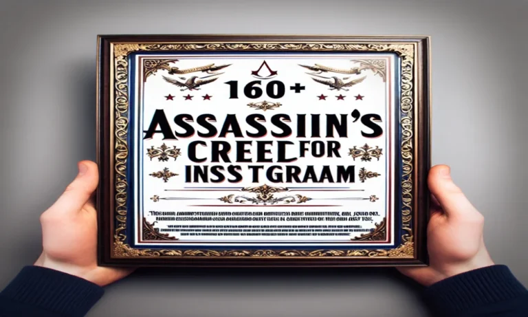 160+ Assassin's Creed Captions for Instagram