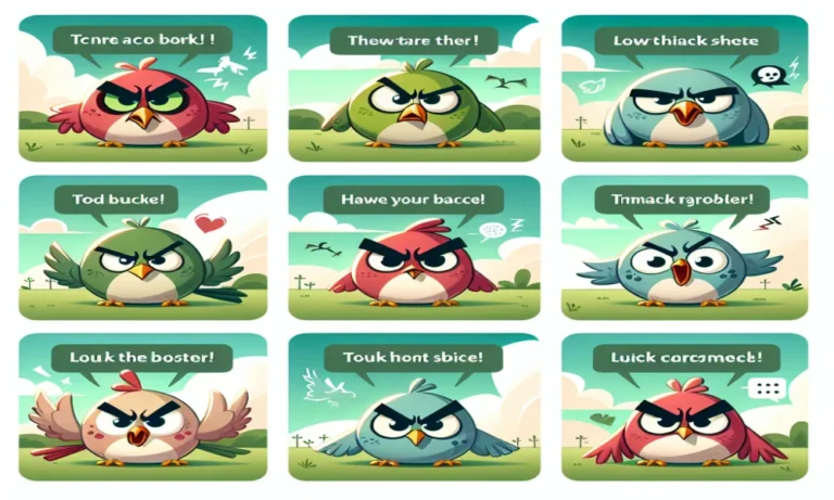 Angry Birds Captions for Instagram