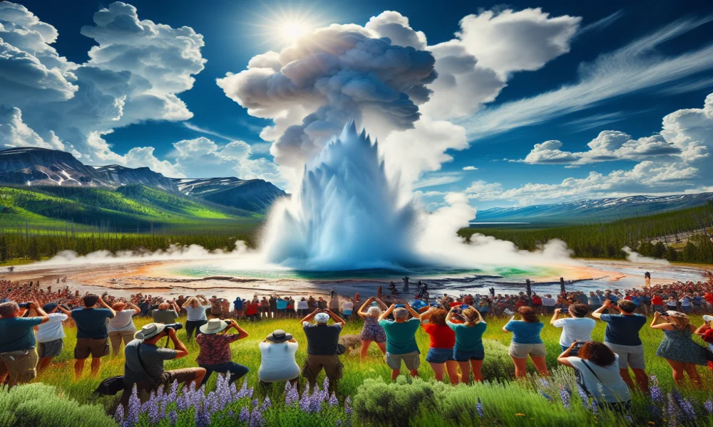 Geyser Watching Captions for Instagram