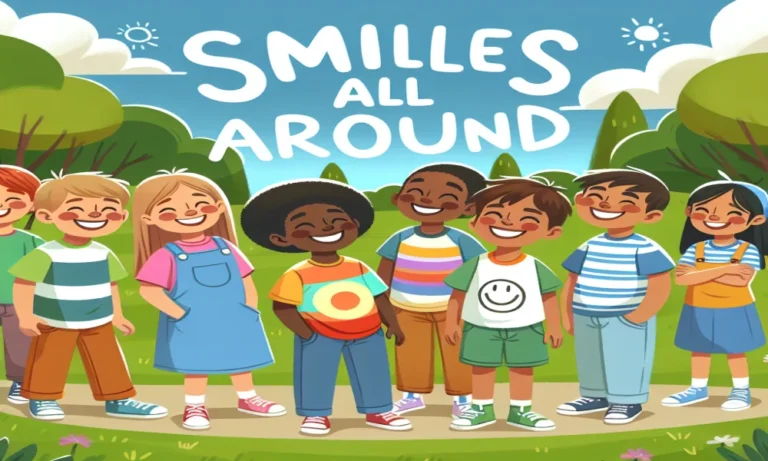 Smiles All Around Kids Captions for Instagram