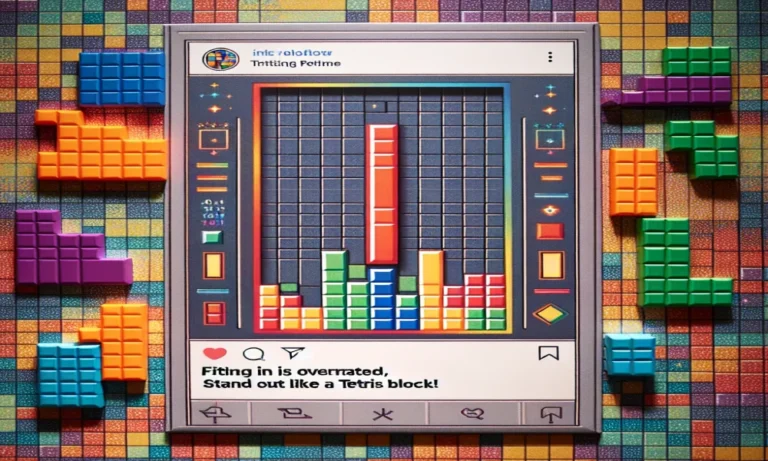 Tetris Captions for Instagram