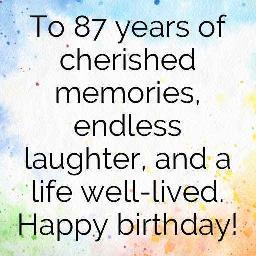 87th Birthday Captions Image For Instagram-bwDkTL
