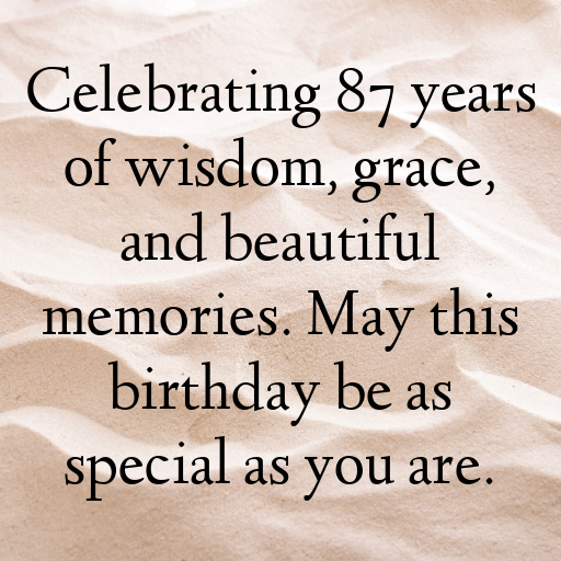 87th Birthday Captions Photo For Instagram-Hj723V