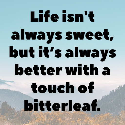 Bitterleaf Captions Image For Instagram In (2025)-bP2E11