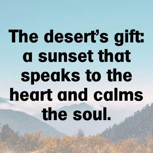 Desert Sunset Captions Image for Instagram In (2025)-K6k8K3
