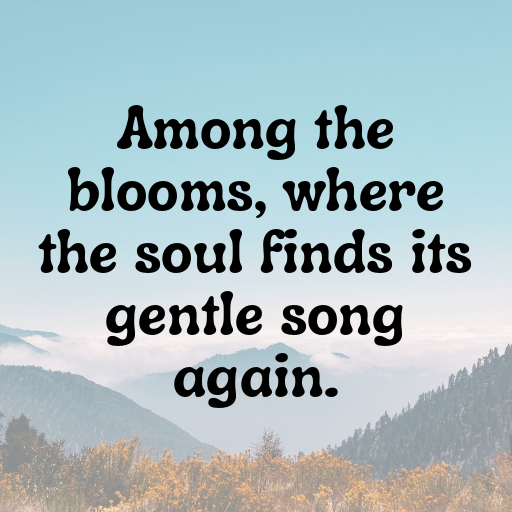 Flowery Meadow Captions Image for Instagram In [2025]-omjTYM