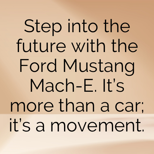 Ford Mustang Mach-E Captions Photo for Instagram In 2025-MkupP5
