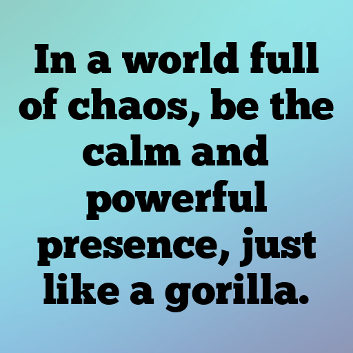 Gorilla Captions Photo For Instagram In (2025)-CHXrIn