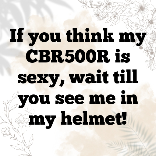 Honda CBR500R Captions Image for Instagram In [2025]-MbW7Lb
