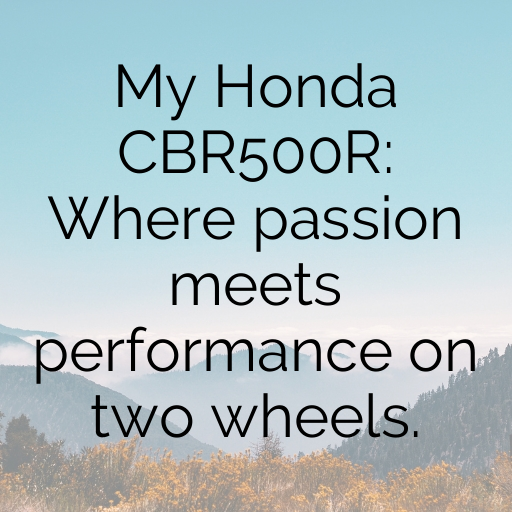 Honda CBR500R Captions Photo for Instagram In [2025]-KsBE1Z