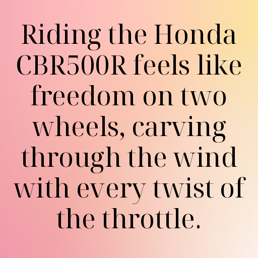 Honda CBR500R Captions Photo for Instagram In [2025]-rrPOMP