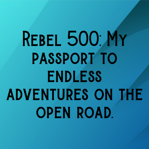 Honda Rebel 500 Captions Photo for Instagram In (2025)-R0tbsL