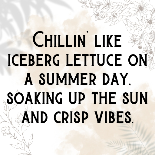 Iceberg Lettuce Captions Photo For Instagram In [2025]-c6MmHP