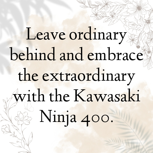 Kawasaki Ninja 400 Captions Image for Instagram In (2025)-CRWJ5K