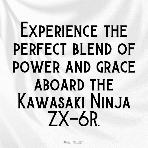 Kawasaki Ninja ZX-6R Captions Photo for Instagram In 2025-Uwe2BG