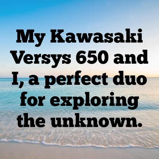 Kawasaki Versys 650 Captions Image for Instagram In [2025]-u0Ne4N
