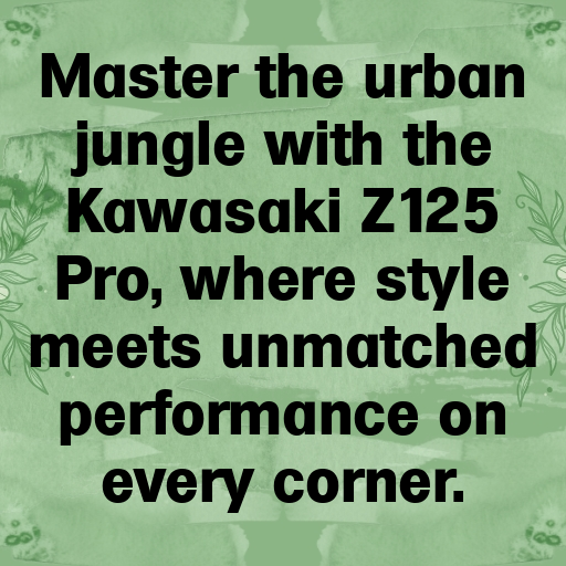 Kawasaki Z125 Pro Captions Image for Instagram In [2025]-Z32GLx
