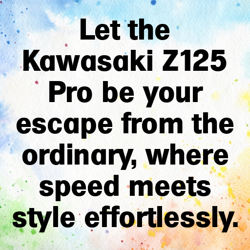 Kawasaki Z125 Pro Captions Photo for Instagram In [2025]-U2TGbt