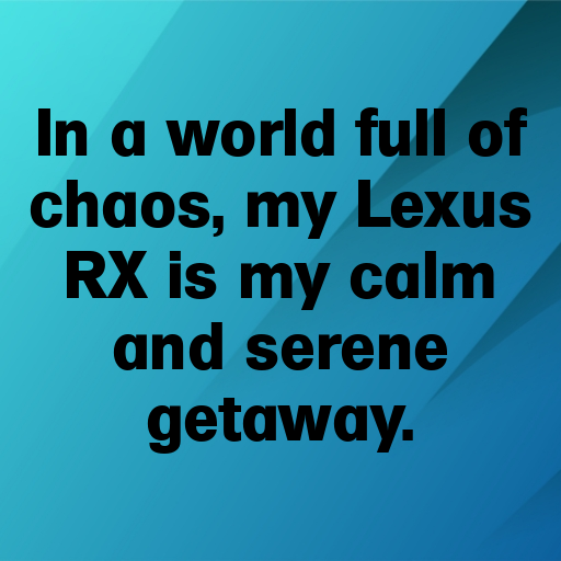 Lexus RX Captions Image for Instagram In [2025]-22eQb4