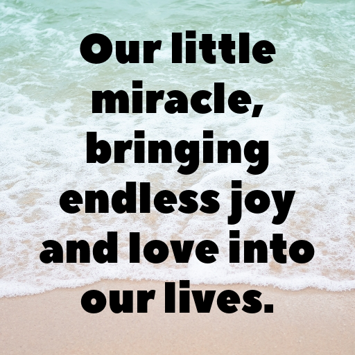 Little Miracle Baby Captions Photo for Instagram In [2025]-GFZT06