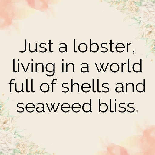 Lobster Captions Photo For Instagram In [2025]-jYWJF2