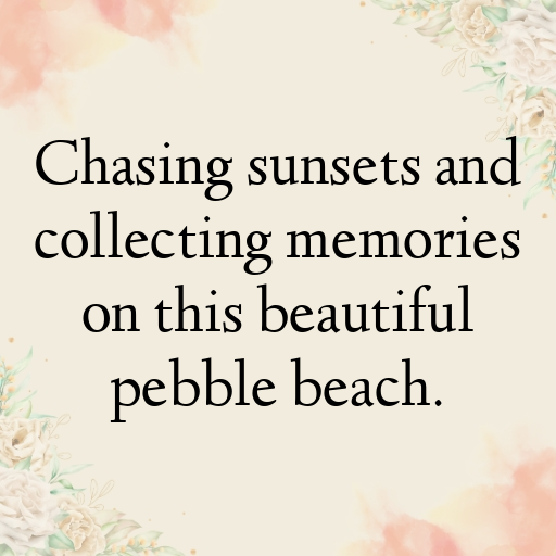 Pebble Beach Captions Photo for Instagram In (2025)-dZGBZF