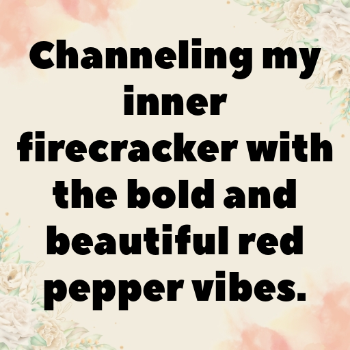 Red Pepper Captions Photo For Instagram In [2025]-WFCura