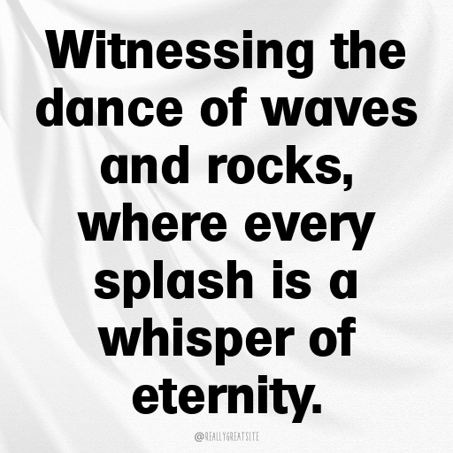 Rocky Shore Captions Image for Instagram In [2025]-kiRS4T