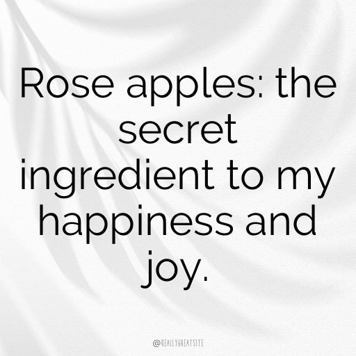 Rose Apple Captions Photo For Instagram In (2025)-uRd4Su