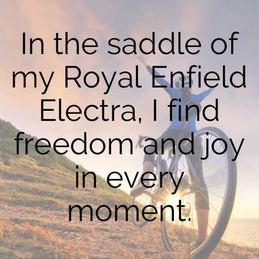 Royal Enfield Electra Captions Image for Instagram In [2025]-oqOWPL