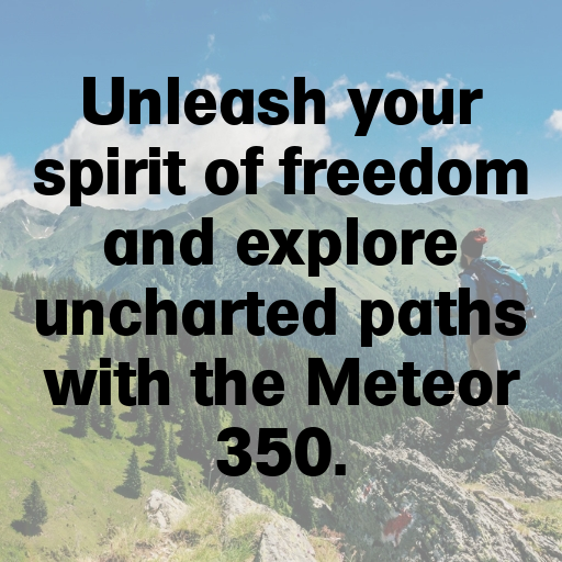 Royal Enfield Meteor 350 Captions Image for Instagram In [2025]-7rSDeL