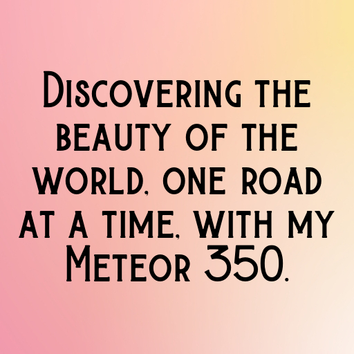 Royal Enfield Meteor 350 Captions Photo for Instagram In [2025]-CscgtP