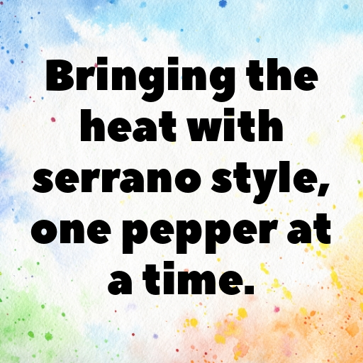 Serrano Pepper Captions Image For Instagram In (2025)-GvCzPu