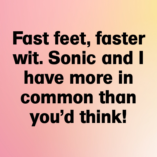 Sonic the Hedgehog Captions Image for Instagram In [2025]-J6XZyW