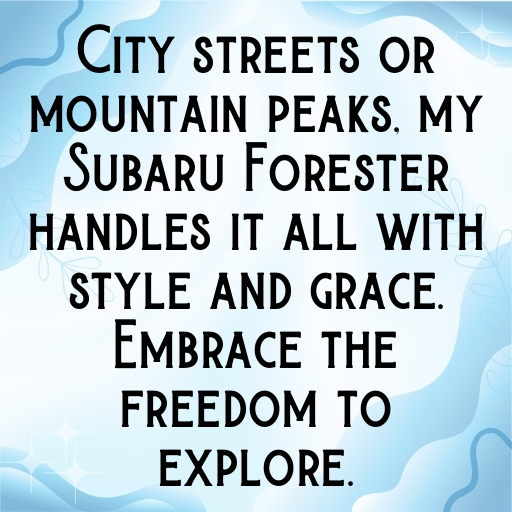 Subaru Forester Captions Photo for Instagram In [2025]-2diWHq