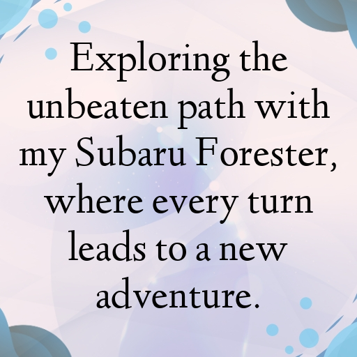 Subaru Forester Captions Photo for Instagram In [2025]-P4LQTp