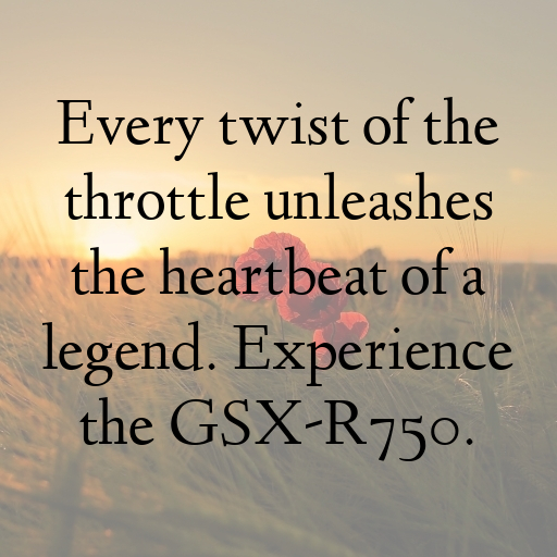 Suzuki GSX-R750 Captions Image for Instagram In 2025-dO12Gl