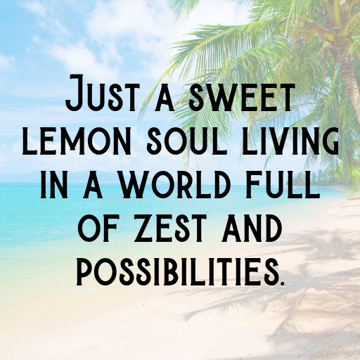 Sweet Lemon Captions Photo For Instagram In (2025)-KlaOXM