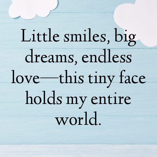 Tiny Smiles Baby Captions Image for Instagram In 2025-Yz3ktR
