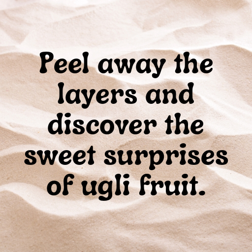 Ugli Fruit Captions Photo For Instagram In [2025]-DNUCND