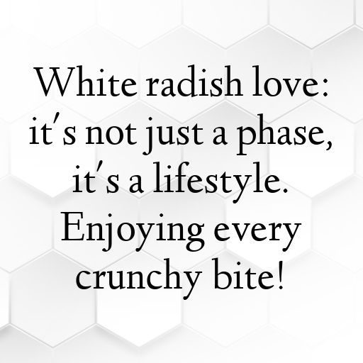 White Radish Captions Image For Instagram In (2025)-VGC9Wk