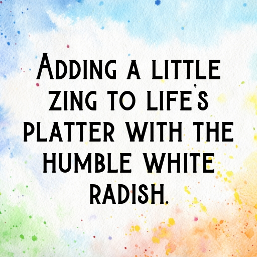 White Radish Captions Photo For Instagram In (2025)-XhO7GD