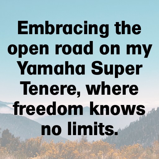 Yamaha Super Tenere Captions Image for Instagram In 2025-4KOM0T